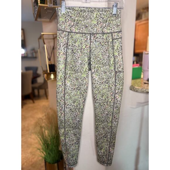 Sweaty Betty Green Alert Pebble The Super Sculpt Full Length Leggings Small 2-6 - Picture 2 of 4